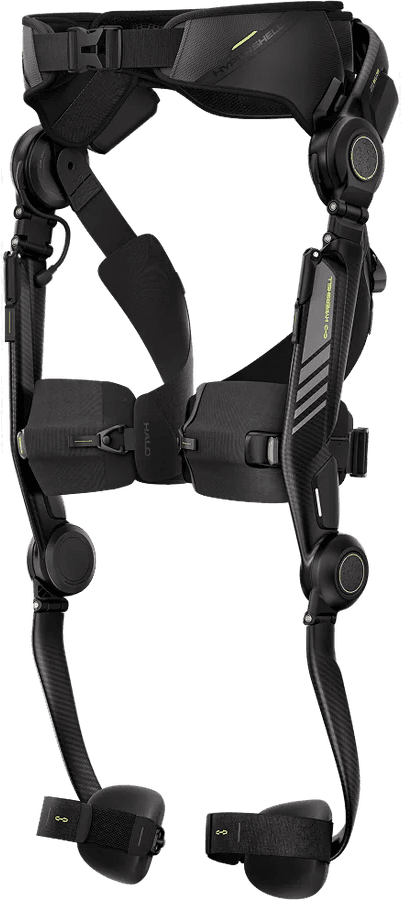 Hypershell Halo with its waist belt, leg linkages and thigh straps.