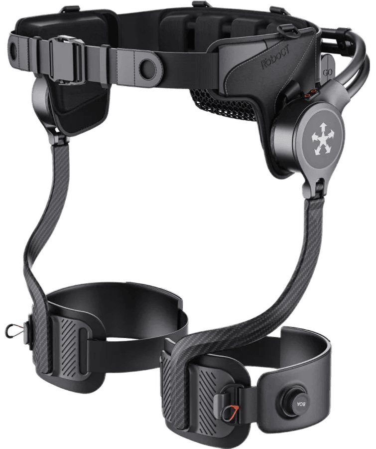 RoboCT GoGo-H Pro with its waist belt, hip units and thigh straps.