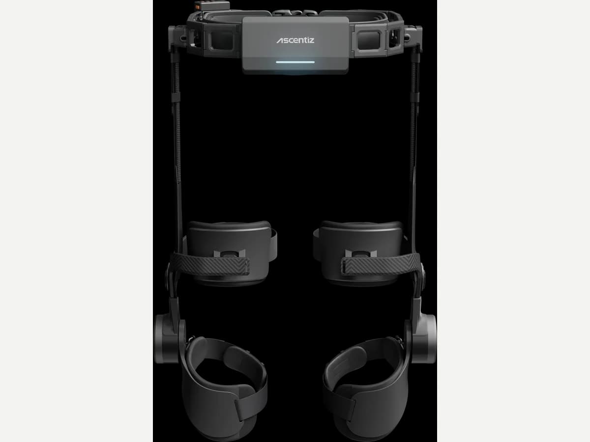 Ascentiz K with its waist unit, knee linkages and leg straps.