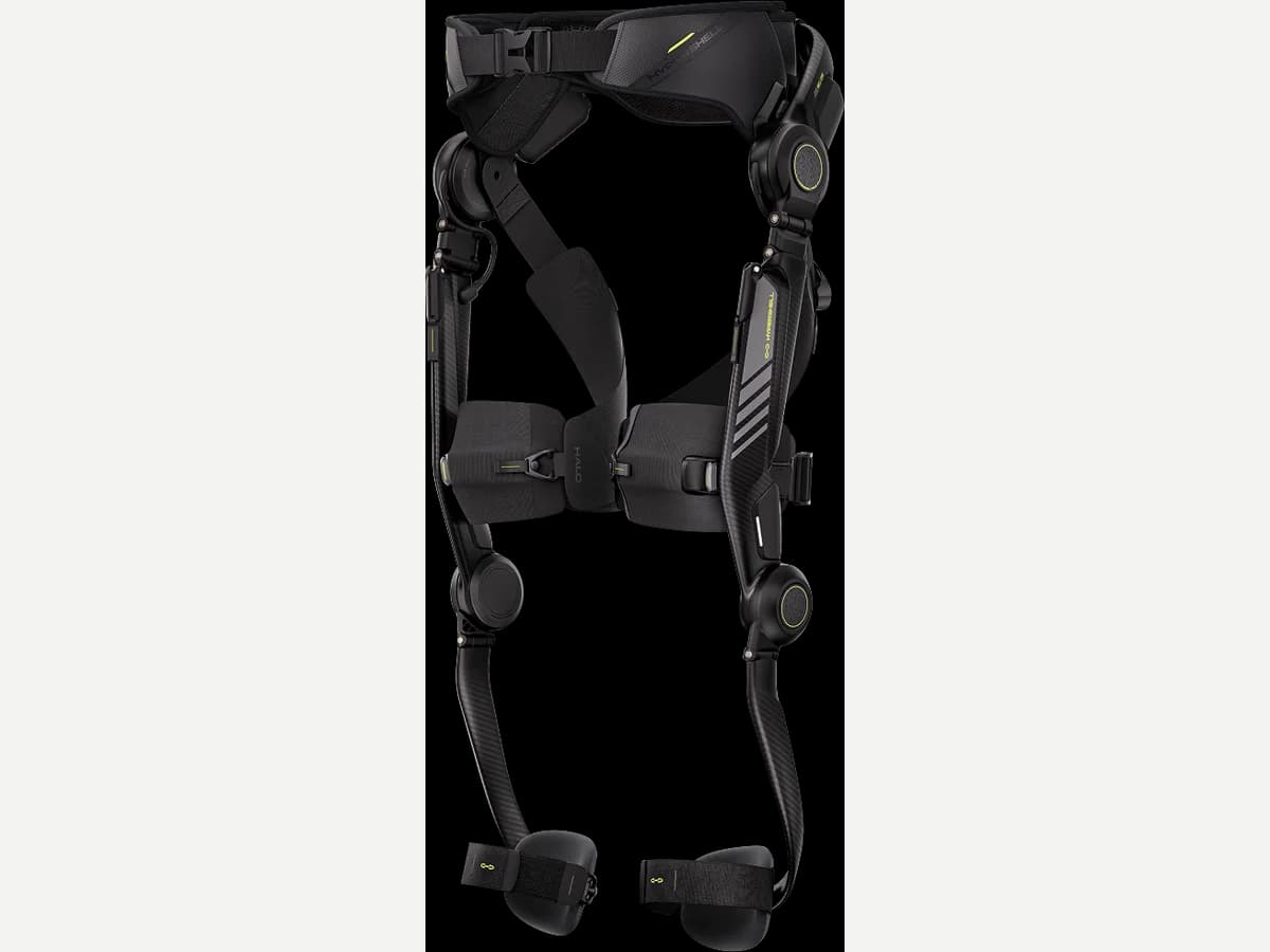 Hypershell Halo with its waist belt, leg linkages and thigh straps.